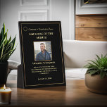 Custom Employee Awards Plaque Photo Personalize<br><div class="desc">Custom Employee Awards Plaque Photo Personalize for your employee at your company. Replace with your information or words,  logo or symbol and photograph.  Great to use for those Award ceremonies.</div>