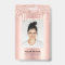 Custom Employee Glitter Drips Rose Gold Name