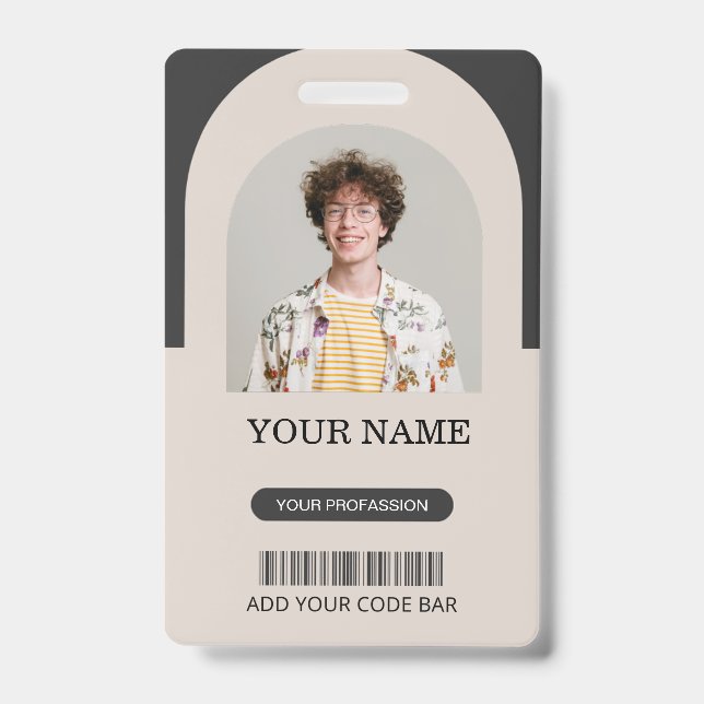 Custom Employee ID Badge (Front)