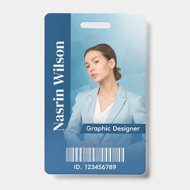 Custom Employee ID Badge (Front)