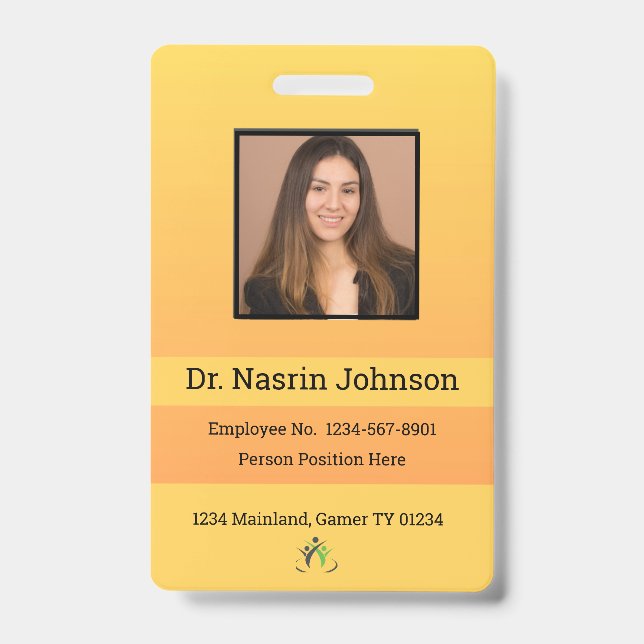Custom Employee ID Badge (Front)