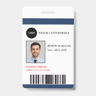 Custom Employee ID Card COMPANY NAME Badge