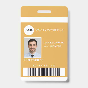 Custom Employee ID Card COMPANY NAME Badge