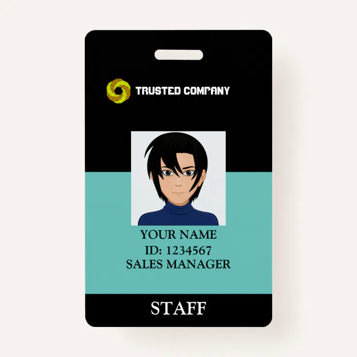 Custom Employee ID Card for Companies Badge Zazzle
