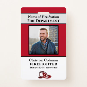 Custom Employee ID  Card Photo Logo Bar Code Name Badge