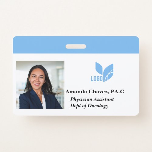Custom Employee ID Photo Name Badge