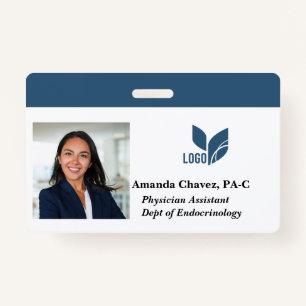 Custom Employee ID Photo Name Badge
