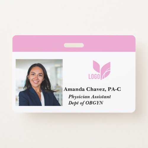 Custom Employee ID Photo Name Badge