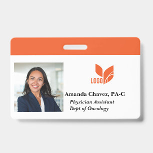 Custom Employee ID Photo Name Badge