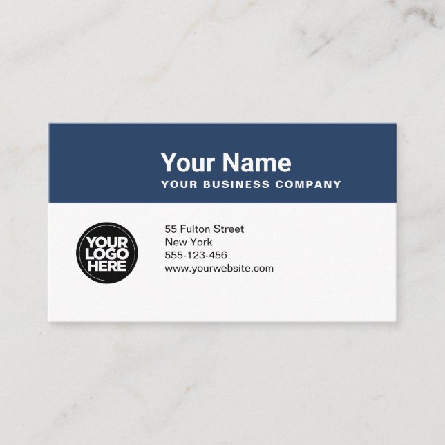Custom Employee Logo Business Card (Front)
