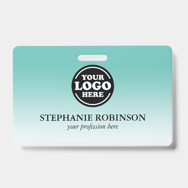 Custom Employee, Logo Name Badge | Custom Color (Front)
