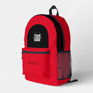 Custom Employee Logo, Text, Slogan, Website Printed Backpack