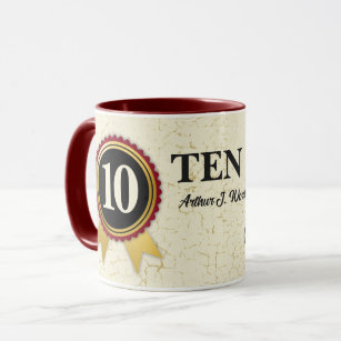Custom employee milestone longevity anniversary mu mug