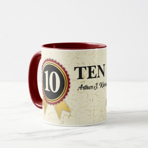 Custom employee milestone longevity anniversary mu