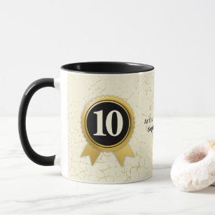 Custom employee milestone longevity anniversary mug