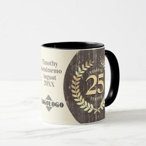 Custom employee milestone longevity anniversary mug