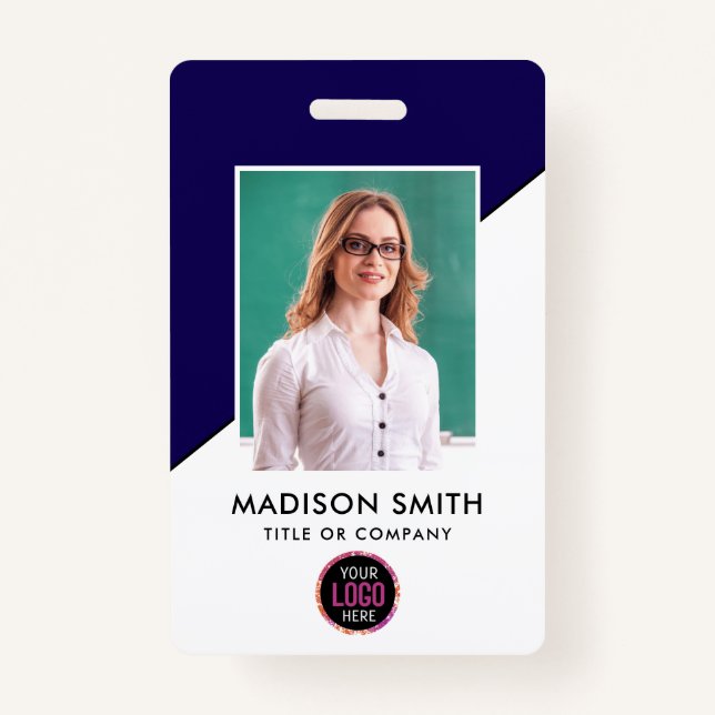 Custom Employee | Minimalist Business Employee Badge (Front)