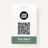 Custom Employee Name Business Logo Qr Code