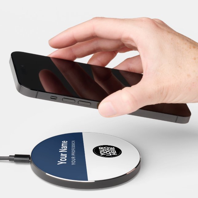Custom Employee Name Corporate Logo Wireless Charger (Hand)