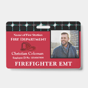 Custom Employee Name ID  Card Logo Bar Code Photo Badge