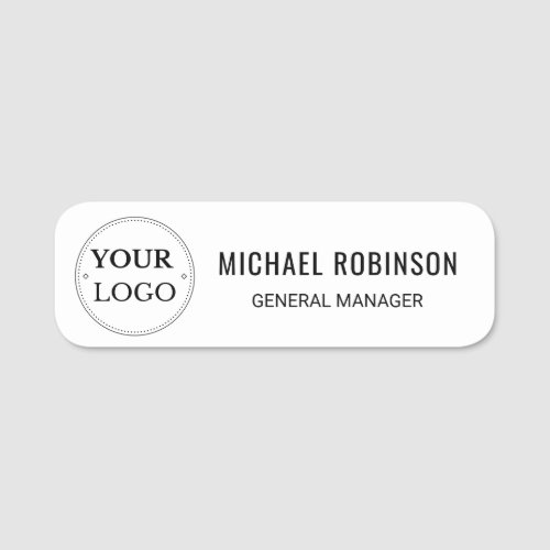 Custom Employee Name Logo Magnetic Or Safety Pin Name Tag