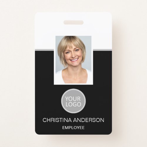 Custom Employee Name Logo Photo Corporate Work Badge