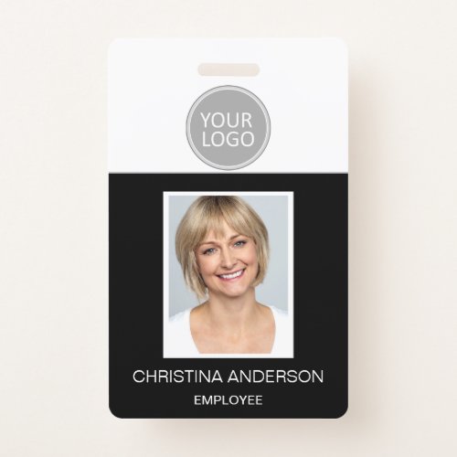 Custom Employee Name Logo Photo Corporate Work Badge