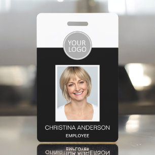 Custom Employee Name Logo Photo Corporate Work Badge