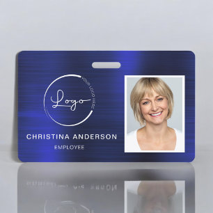 Custom Employee Name Logo Photo Corporate Work Badge