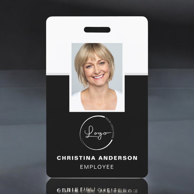 Custom Employee Name Logo Photo Corporate Work Badge (Creator Uploaded)