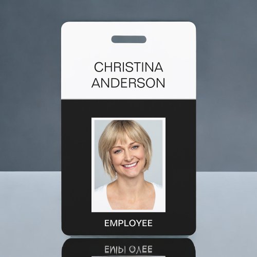 Custom Employee - Name Photo Corporate Work Badge