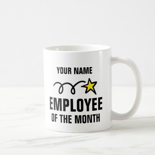 Custom Employee of the month 11oz office mug