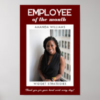 Custom Employee of the Month Appreciation Photo 