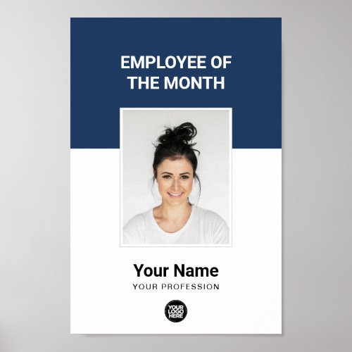 Custom Employee of the Month Appreciation Photo Poster
