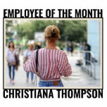 Custom Employee of the Month Award Photo Statue<br><div class="desc">Custom Employee of the Month Award Photo Statue!</div>