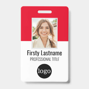 Custom Employee - Photo, Bar Code, Logo, Name Badg Badge