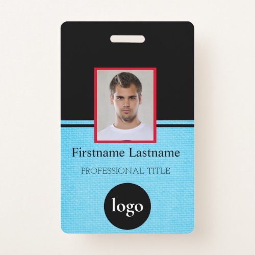 Custom Employee _ Photo Bar Code Logo Name Badg Badge