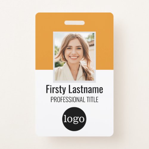 Custom Employee _ Photo Bar Code Logo Name Badg Badge