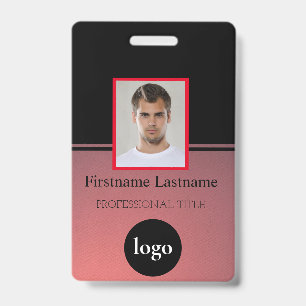 Custom Employee - Photo, Bar Code, Logo, Name Badg Badge