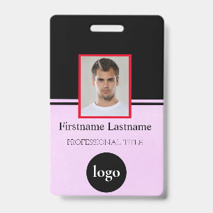 Custom Employee - Photo, Bar Code, Logo, Name Badg Badge