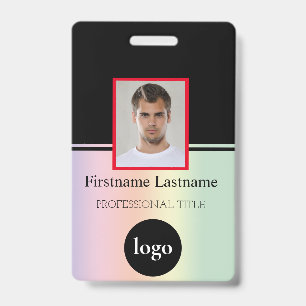 Custom Employee - Photo, Bar Code, Logo, Name Badg Badge