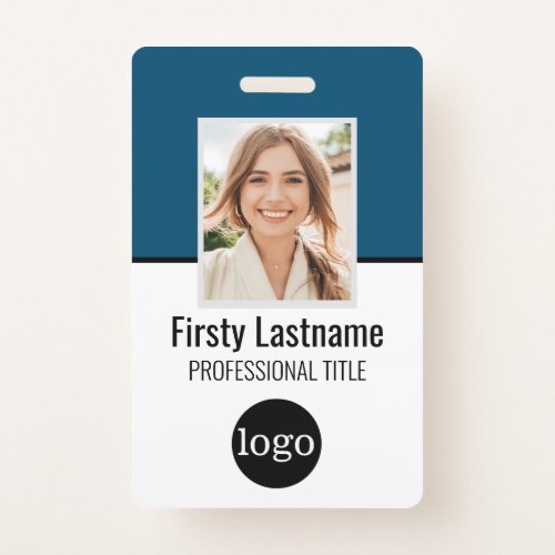 Custom Employee _ Photo Bar Code Logo Name Badg Badge