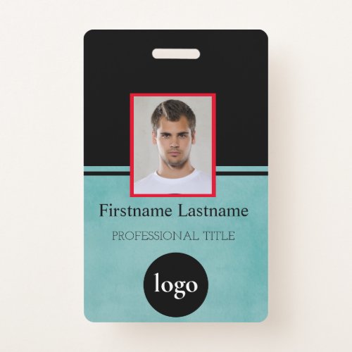 Custom Employee _ Photo Bar Code Logo Name Badg Badge