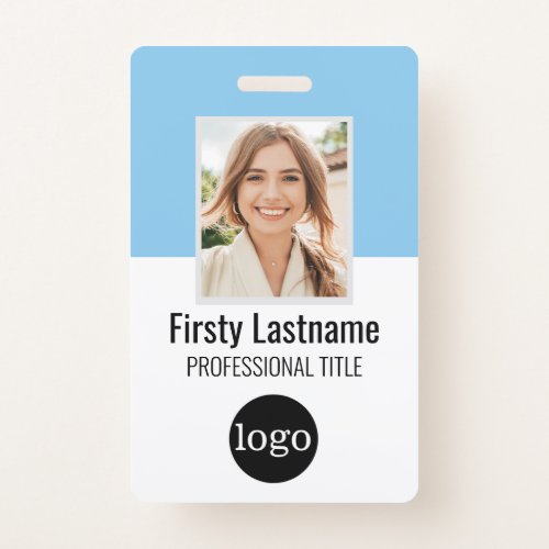 Custom Employee _ Photo Bar Code Logo Name Badg Badge