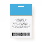 Custom Employee - Photo, Bar Code, Logo, Name