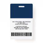 Custom Employee - Photo, Bar Code, Logo, Name