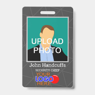 Custom Employee - Photo, Bar Code, Logo, Name Badge