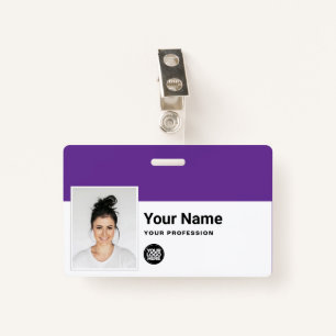 Custom Employee - Photo, Bar Code, Logo, Name Badge