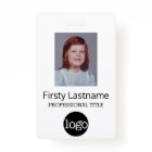 Custom Employee - Photo, Bar Code, Logo, Name