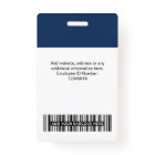Custom Employee Photo, Bar Code, Logo, Name